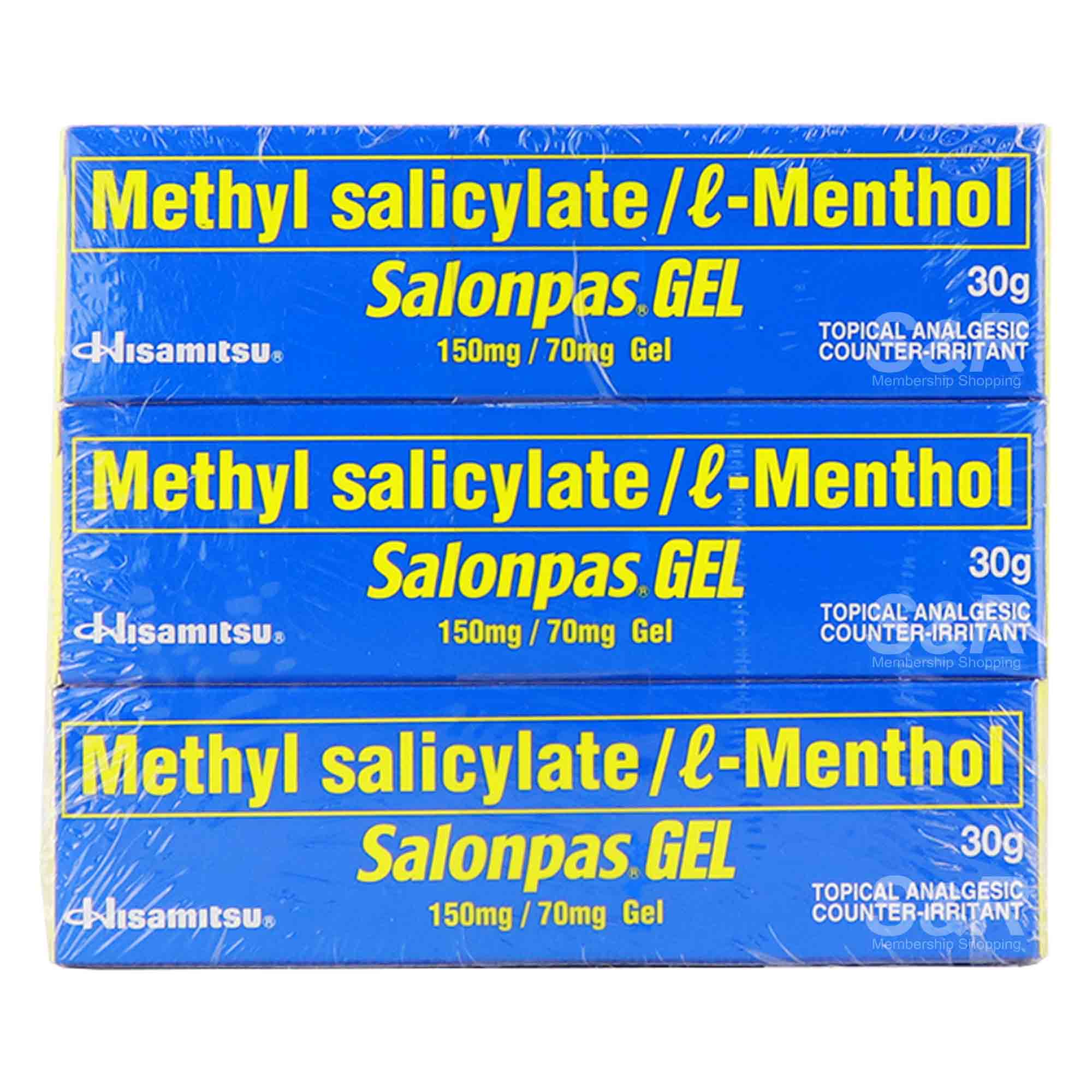 Hisamitsu Salonpas Gel 3 tubes